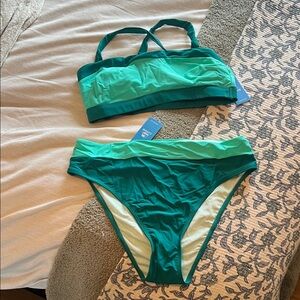Cupshe Green Bikini Set